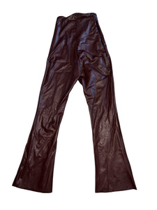Commando women’s cropped faux leather flare pants XS