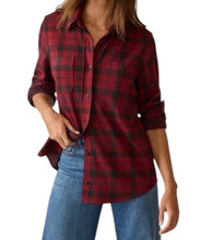 Faherty women’s Legend sweater button down plaid shirt XS NEW