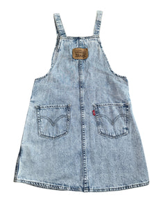Levi’s girls denim jumper overall dress 7