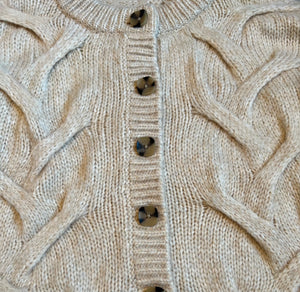 Madewell women’s Ashmont cable sweater cardigan XS