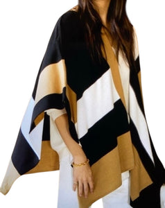Parrish LA women’s Stevie open poncho sweater ONE SIZE