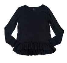 Pixie Lane girls long sleeve ruffle hem top 6