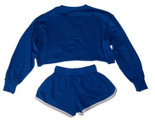 Katie J NYC Junior Jan cropped crew sweatshirt & Kimmie shorts XS