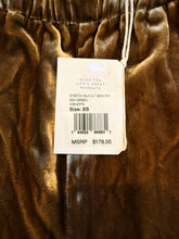 Faherty women’s Genevieve stretch silk velvet pants XS NEW