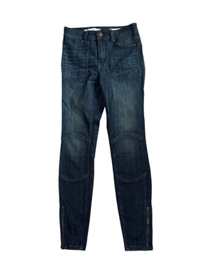 Pilcro and the Letterpress Anthropologie women’s high rise denim moto leggings 26