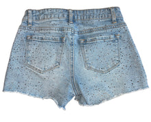 Tractr girls mini studded distressed jean shorts 8