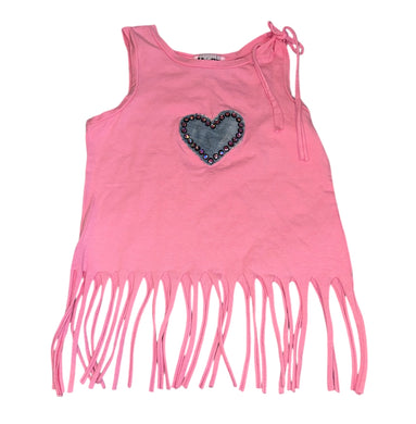 Hope Jeans girls denim heart patch fringe tank top 10