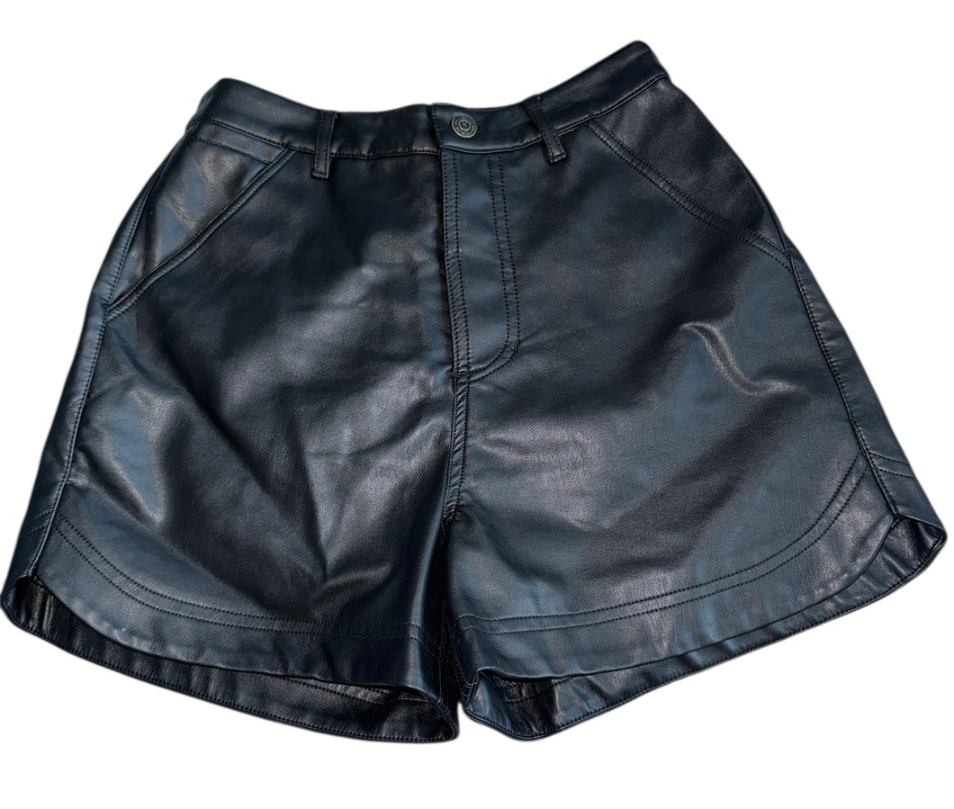 We The Free x Free People women’s Lita vegan leather shorts 0