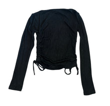 Flowers By Zoe girls cinch tied ribbed top XL(14)