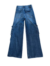 Risen women’s high rise wide leg cargo buckle jeans 25 (read description)