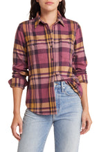 Faherty women’s Legend sweater button down plaid shirt XS