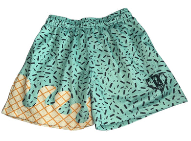 Baseball Lifestyle 101 boys sprinkle ice cream mesh shorts youth M