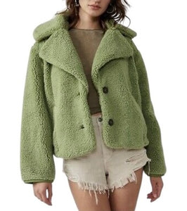 Free People women’s Joplin cozy jacket in sweet pistachio XS NEW