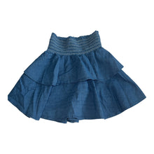 Pixie Lane girls chambray ruffle mini skirt 8
