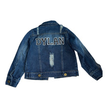 Lola & The Boys distressed denim DYLAN custom jean jacket 18-24m
