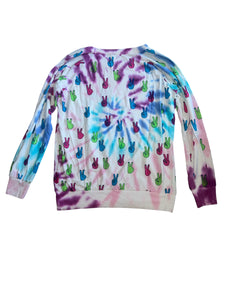 Chaser Brand girls 2pc Peace Out tie dye set L(top) & M(pant)