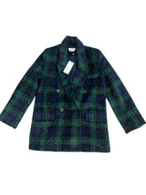 Molly Bracken women’s checked woven wool blend blazer jacket XS NEW