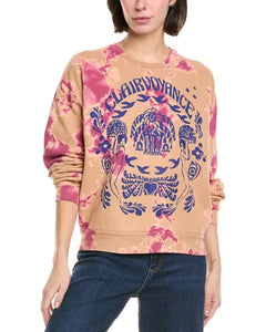 Mother women’s Clairvoyance tie dye drop square sweatshirt S