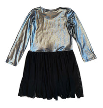 Little girls metallic long sleeve tulle dress 5