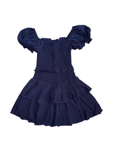 Katie J NYC tween Lainey smocked dress L(12)