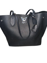 Louis Vuitton pebbled leather calfskin LockMe tote with Dustbag, Box & Authenticity Cert
