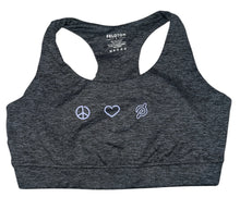 Peloton women’s Peace Love Peloton sports bra with cutout S