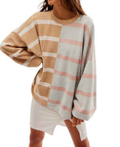 Free People women’s Uptown Stripe pullover sweater XS