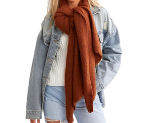 Free People Rangeley boucle scarf ONE SIZE