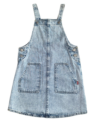 Levi’s girls denim jumper overall dress 7