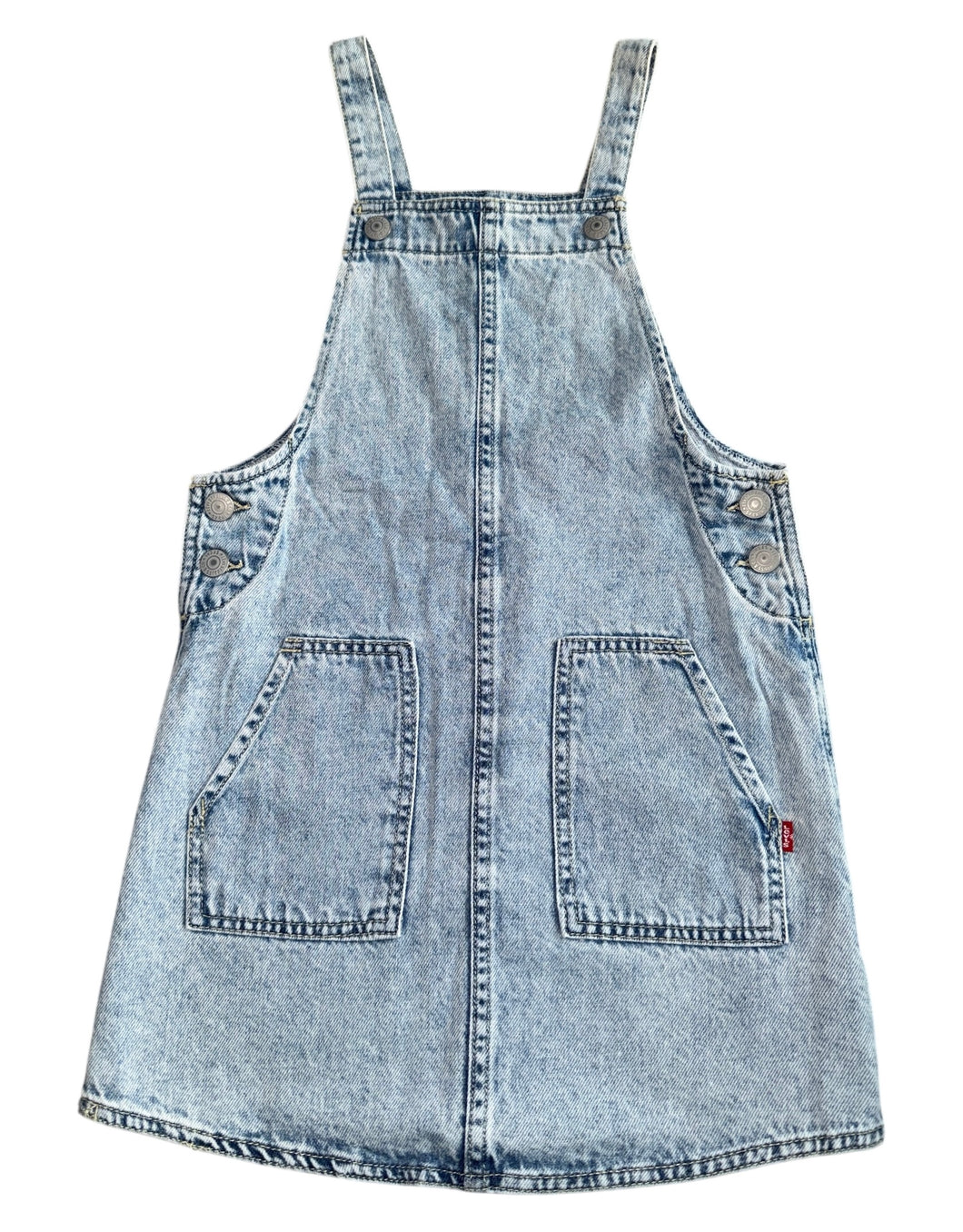 Levi’s girls denim jumper overall dress 7