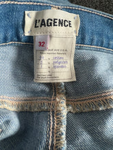 L’Agence women’s Sada hi rise cropped slim jeans in Atlantic 32
