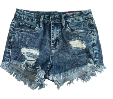 Blank NYC girls Mini Lenox high rise cutoff jean shorts 12