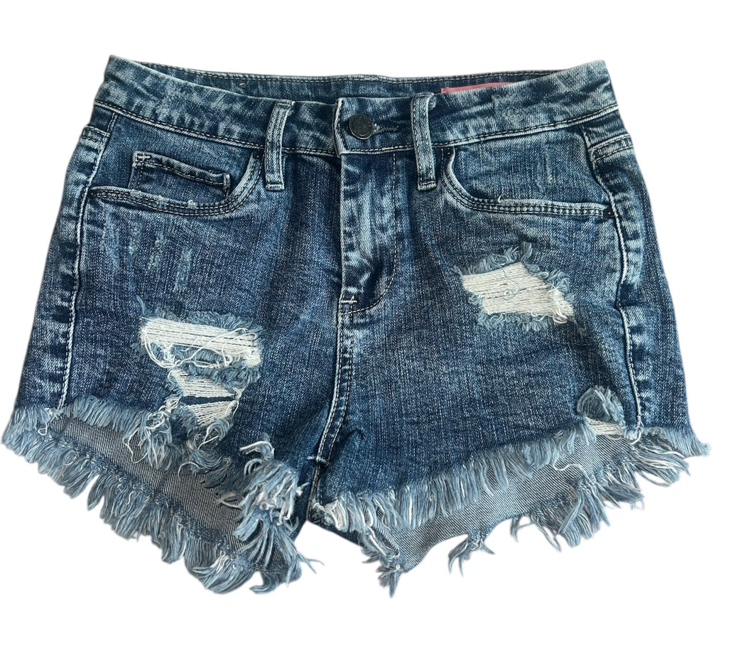 Blank NYC girls Mini Lenox high rise cutoff jean shorts 12
