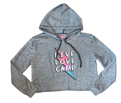 So Nikki girls Live Love Camp cropped long sleeve hoodie top S(7/8)