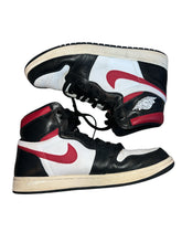 Nike Air Jordan men’s Retro 1 high OG sneaker black/gym red/white sail 10.5