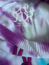 Chaser Brand girls 2pc Peace Out tie dye set L(top) & M(pant)