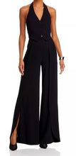 Alice + Olivia women’s Robin split wide leg halter jumpsuit sz 0 NEW