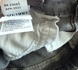 DL1961 boys Brady slim ultimate knit jeans in Gunmetal wash 14
