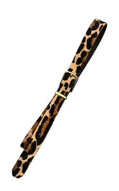 J Crew women’s leopard calf hair belt S