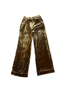 Faherty women’s Genevieve stretch silk velvet pants XS NEW