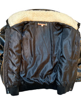 Vintage Havana girls faux leather sherpa combo moto bomber jacket L(12)