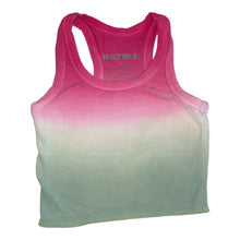 Katie J NYC Livi tween girls ribbed dip dye racerback crop tank S(7-8)