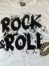 Pixie Lane girls Rock & Roll splatter long sleeve cropped tee 8