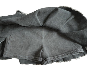 Tractr girls pleated denim zip up skort with chain 8