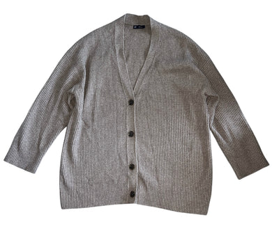 Gap CashSoft women’s shaker stitch sweater cardigan M