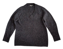 Faherty women’s Driftwood Donegral merino wool v-neck sweater XS