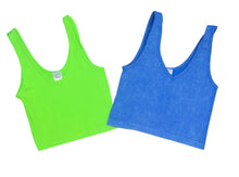 Suzette Collection girls 2pack cropped tanks One Size(7-14)