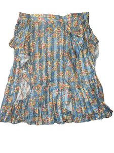 Current Air women’s tie belt floral ruffled skirt XS NEW