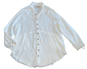 We The Free x Free People women’s gauzy button down shirt XS