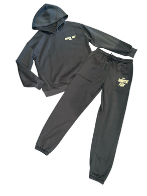 White Fox DUPE hoodie & sweatpants set M (runs smaller)